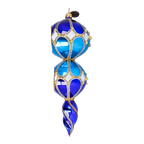 Lapis Solar Zenith | Hand-Painted Glass Ornament | Blubom 2022-330