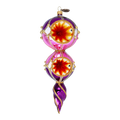 Amethyst Solar Echo | Hand-Painted Glass Ornament | Blubom 2022-331