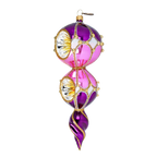 Amethyst Solar Echo | Hand-Painted Glass Ornament | Blubom 2022-331