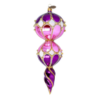 Amethyst Solar Echo | Hand-Painted Glass Ornament | Blubom 2022-331