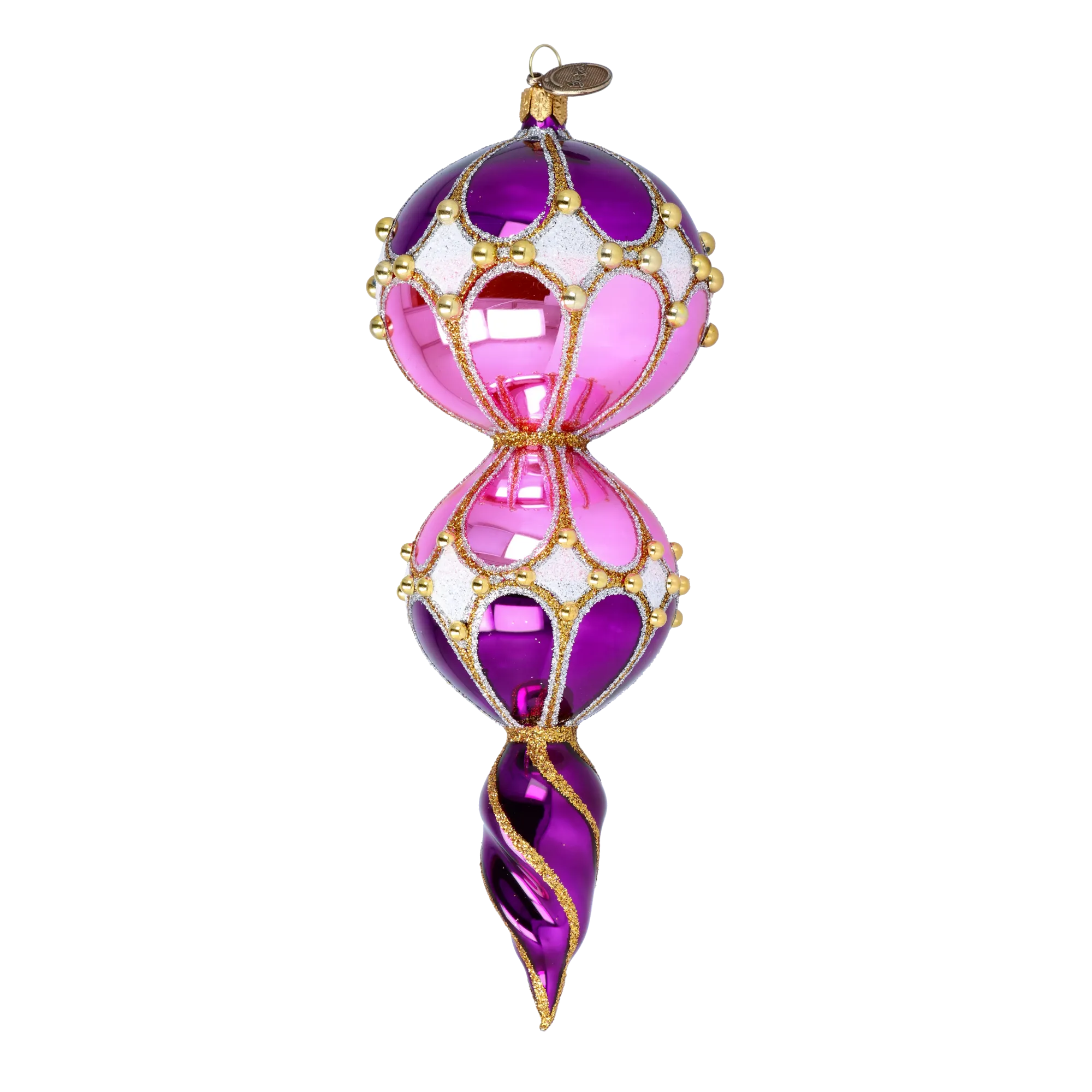 Amethyst Solar Echo | Hand-Painted Glass Ornament | Blubom 2022-331