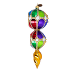 Gilded Noon Resonance | Hand-Painted Glass Ornament | Blubom 2022-333