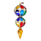 Gilded Noon Resonance | Hand-Painted Glass Ornament | Blubom 2022-333