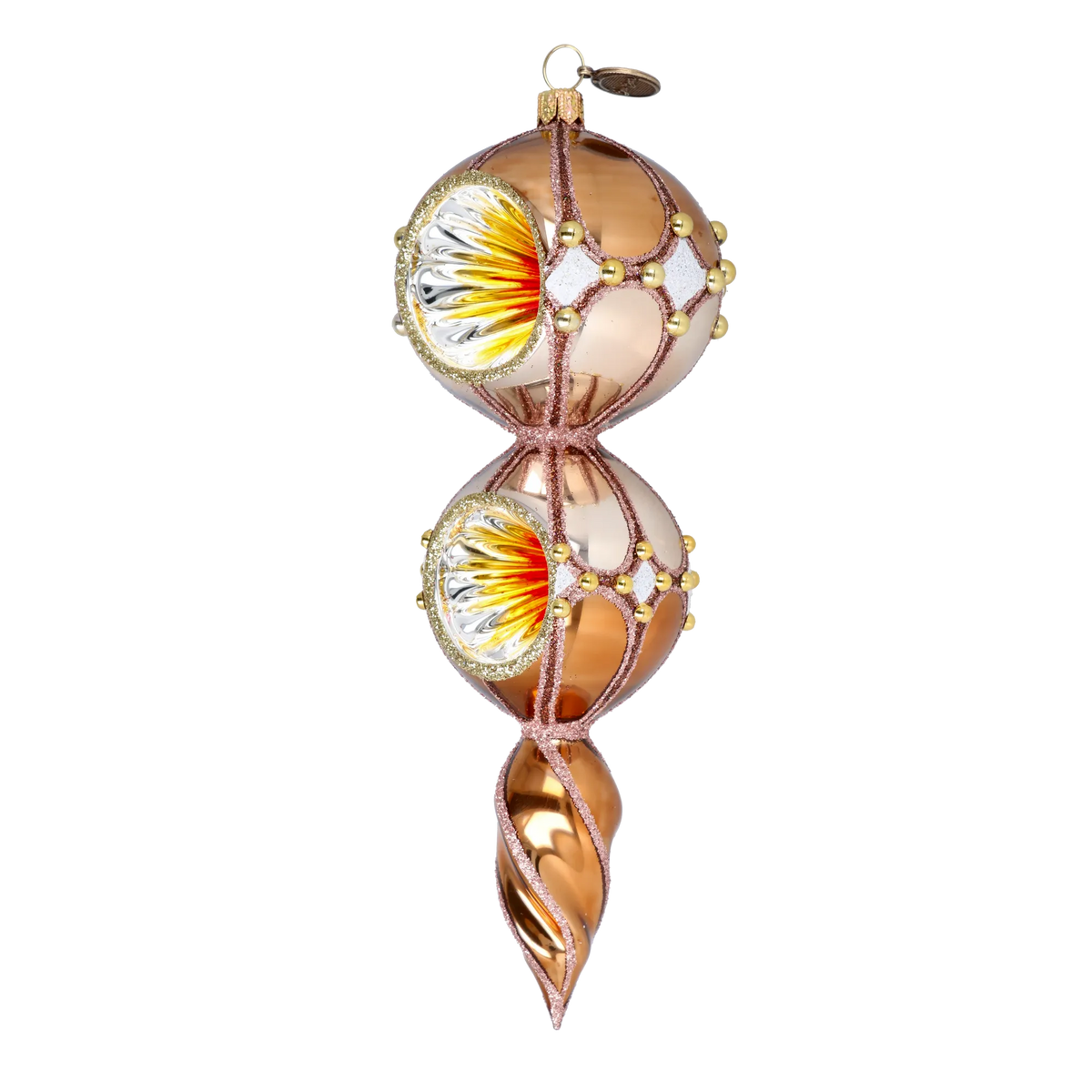 Bronze Solstice | Hand-Painted Glass Ornament | Blubom 2022-334