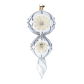 Silvered Stillness | Hand-Painted Glass Ornament | Blubom 2022-335