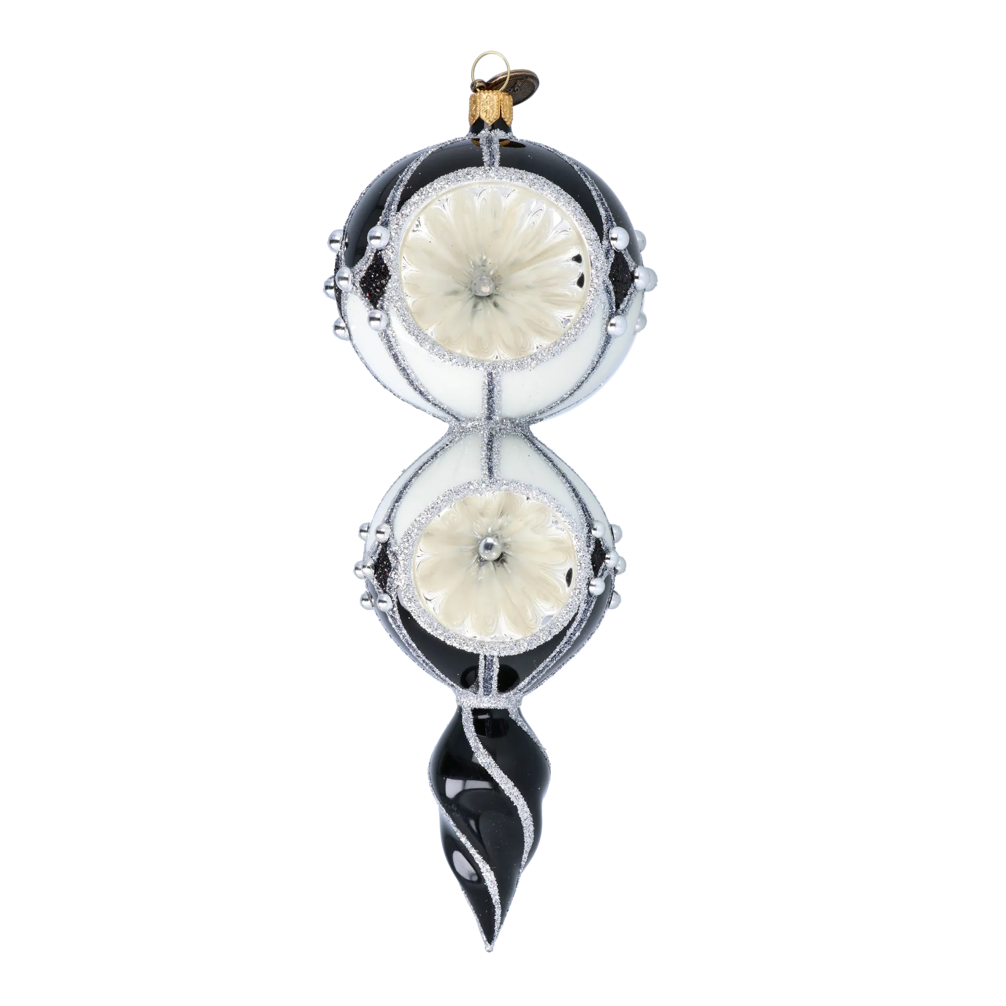 Obsidian Nocturne | Hand-Painted Glass Ornament | Blubom 2022-336