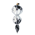 Obsidian Nocturne | Hand-Painted Glass Ornament | Blubom 2022-336