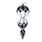 Obsidian Nocturne | Hand-Painted Glass Ornament | Blubom 2022-336