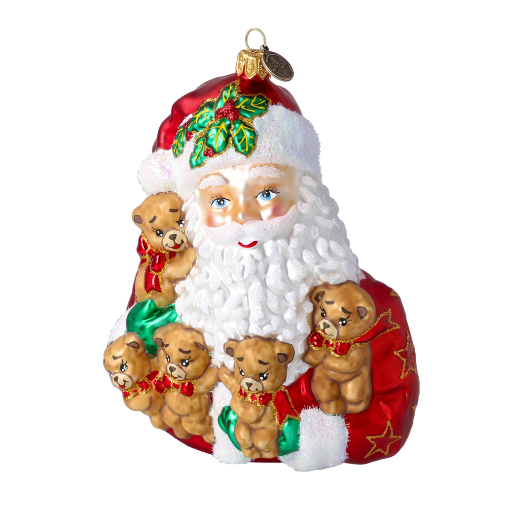 Benevolent Bear Assembly | Hand-Painted Glass Ornament | Blubom 2022-362