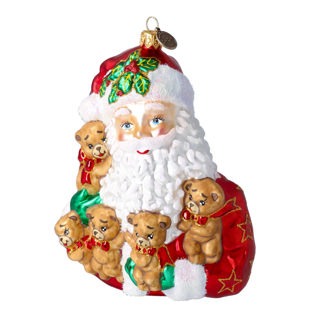 Benevolent Bear Assembly | Hand-Painted Glass Ornament | Blubom 2022-362