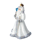 Serene Glacial Envoy | Hand-Painted Glass Ornament | Blubom 2022-364