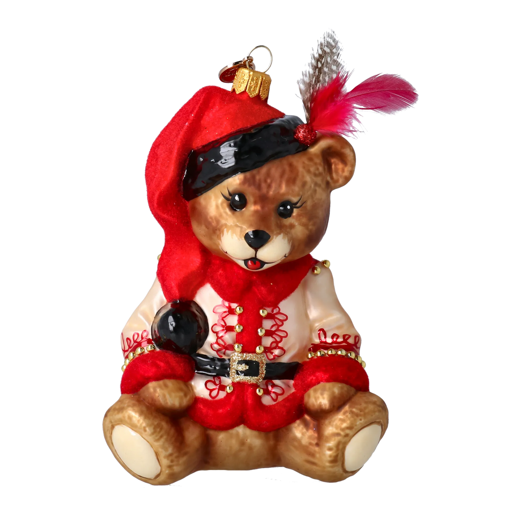 Gallant Hussar | Hand-Painted Glass Ornament | Blubom 2022-370