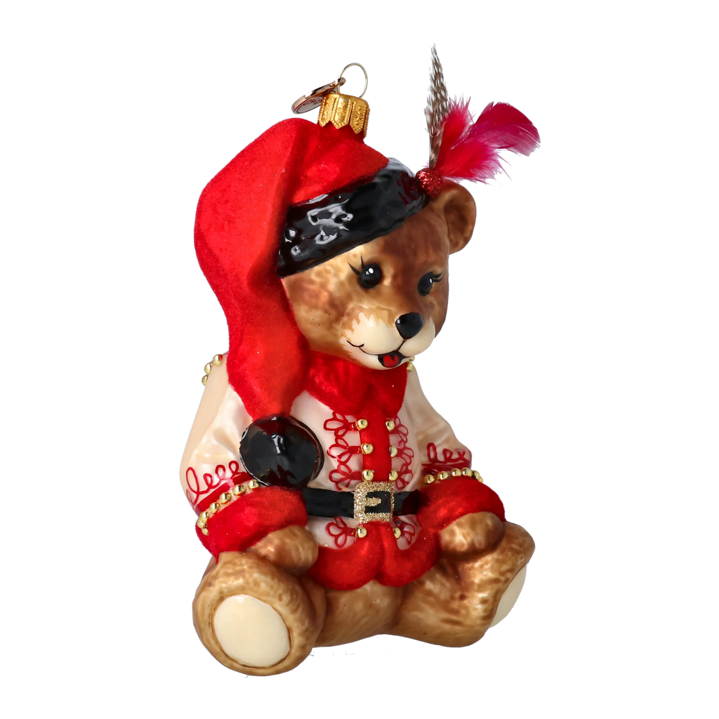 Gallant Hussar | Hand-Painted Glass Ornament | Blubom 2022-370