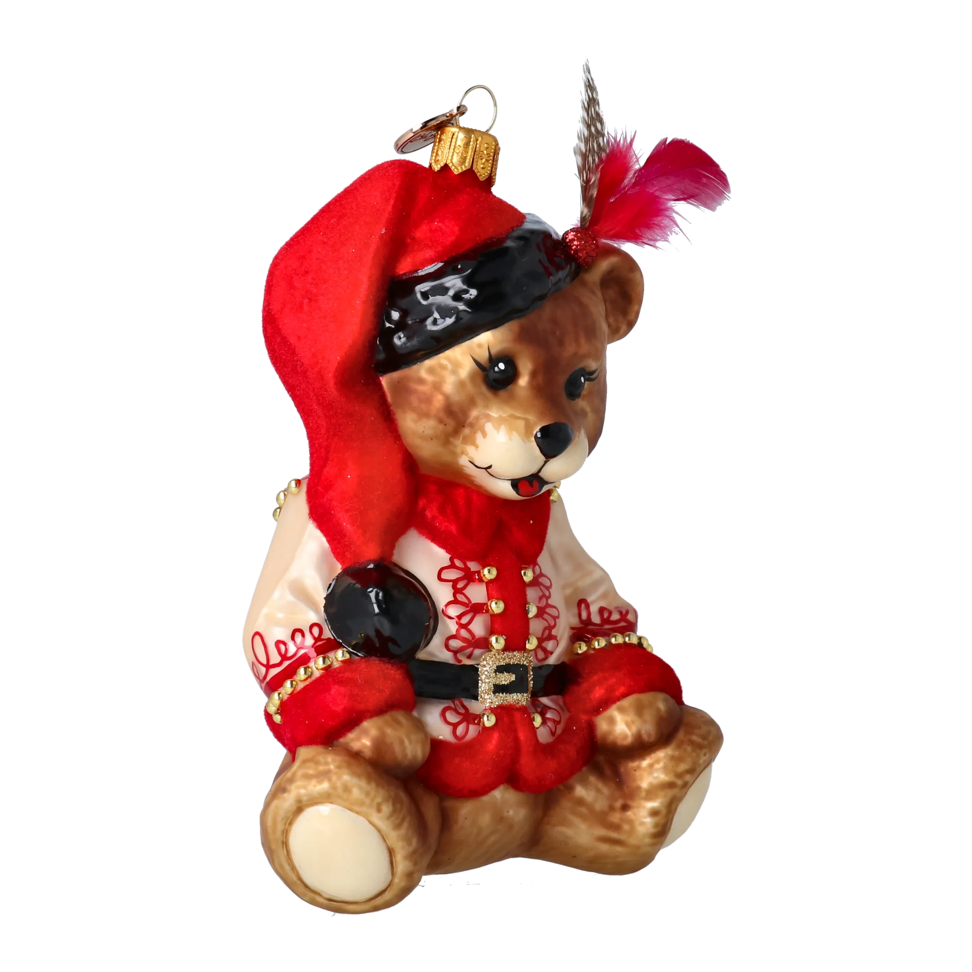 Gallant Hussar | Hand-Painted Glass Ornament | Blubom 2022-370