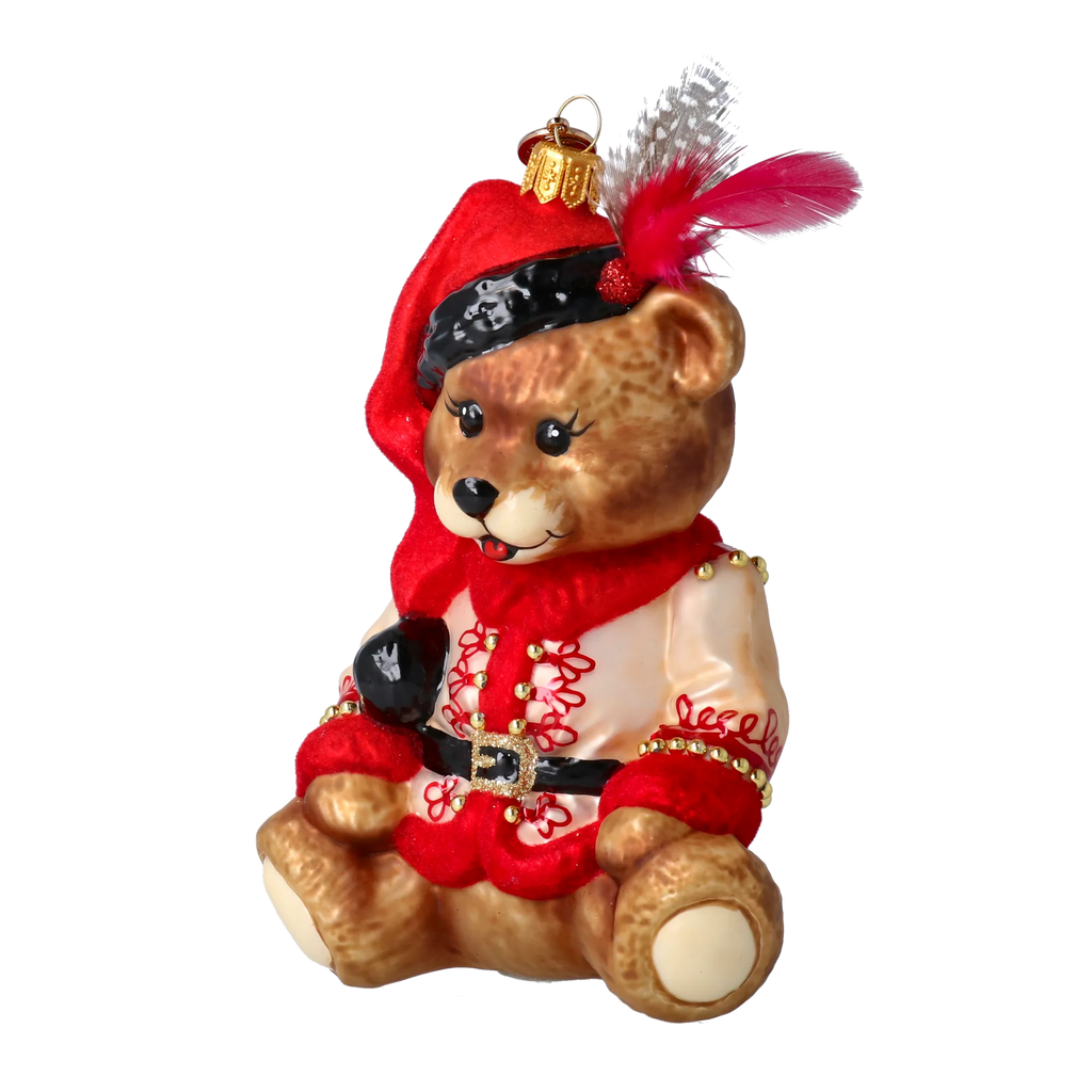 Gallant Hussar | Hand-Painted Glass Ornament | Blubom 2022-370