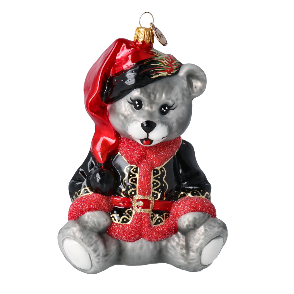 Gallant Midnight Cub | Hand-Painted Glass Ornament | Blubom 2022-373