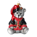 Gallant Midnight Cub | Hand-Painted Glass Ornament | Blubom 2022-373