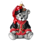 Gallant Midnight Cub | Hand-Painted Glass Ornament | Blubom 2022-373