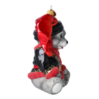 Gallant Midnight Cub | Hand-Painted Glass Ornament | Blubom 2022-373