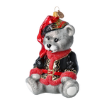 Gallant Midnight Cub | Hand-Painted Glass Ornament | Blubom 2022-373