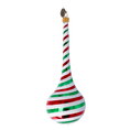Load image into Gallery viewer, Candy Cane Drop Twist Handmade Glass Christmas ornament 2022-388
