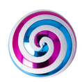 Load image into Gallery viewer, Candy Twist Drop Handmade Glass Christmas ornament

