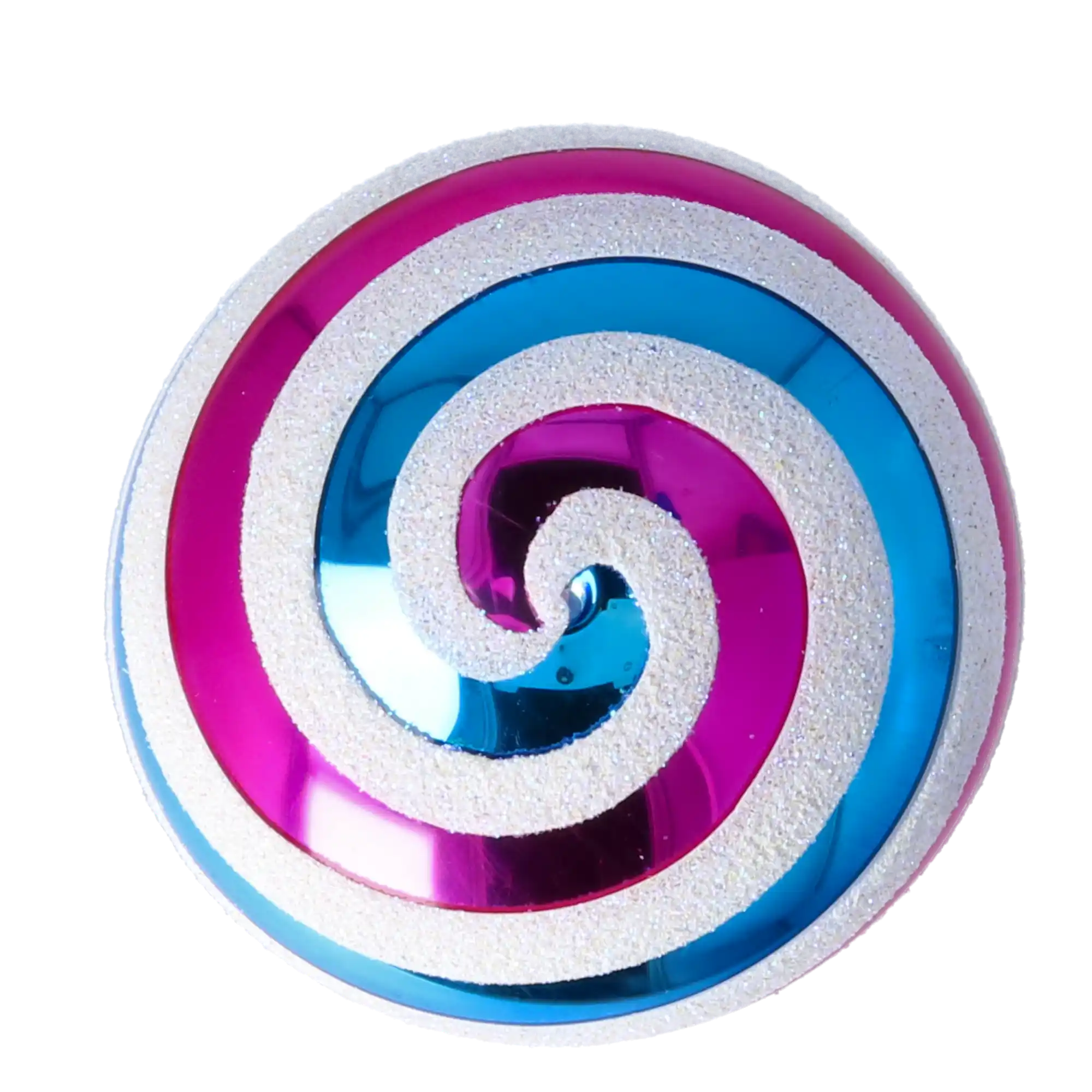 Candy Twist Drop Handmade Glass Christmas ornament