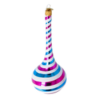 Cerulean Cadence | Hand-Painted Glass Ornament | Blubom 2022-389