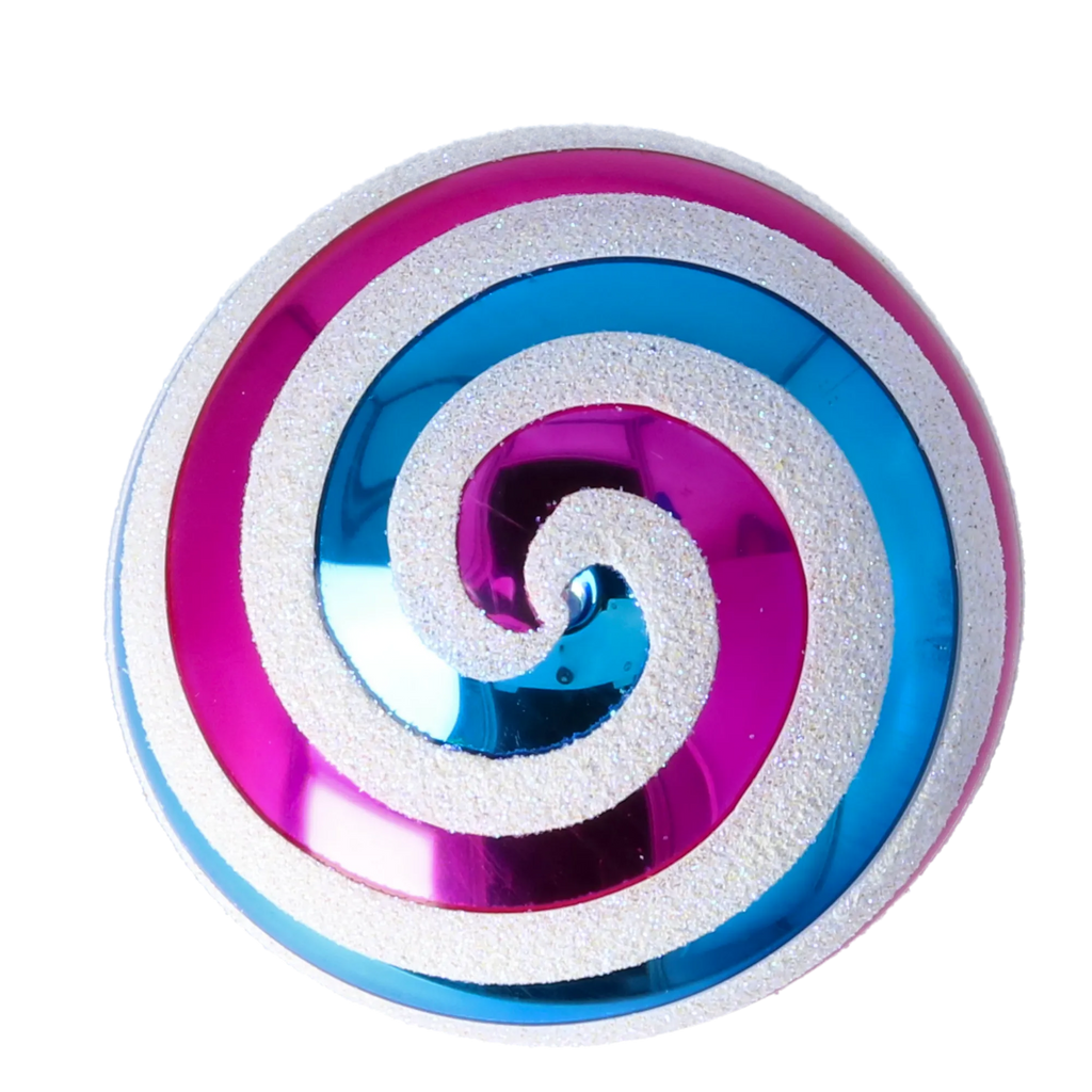 Cerulean Cadence | Hand-Painted Glass Ornament | Blubom 2022-389