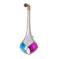 Load image into Gallery viewer, Opal Jewel Drop Handmade Glass Christmas ornament.

