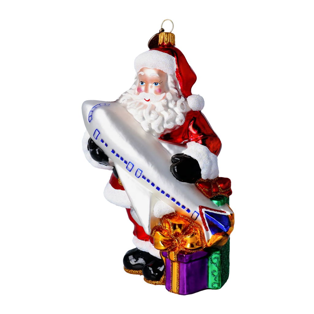 Vigilant Aviator | Hand-Painted Glass Ornament | Blubom 2022-391
