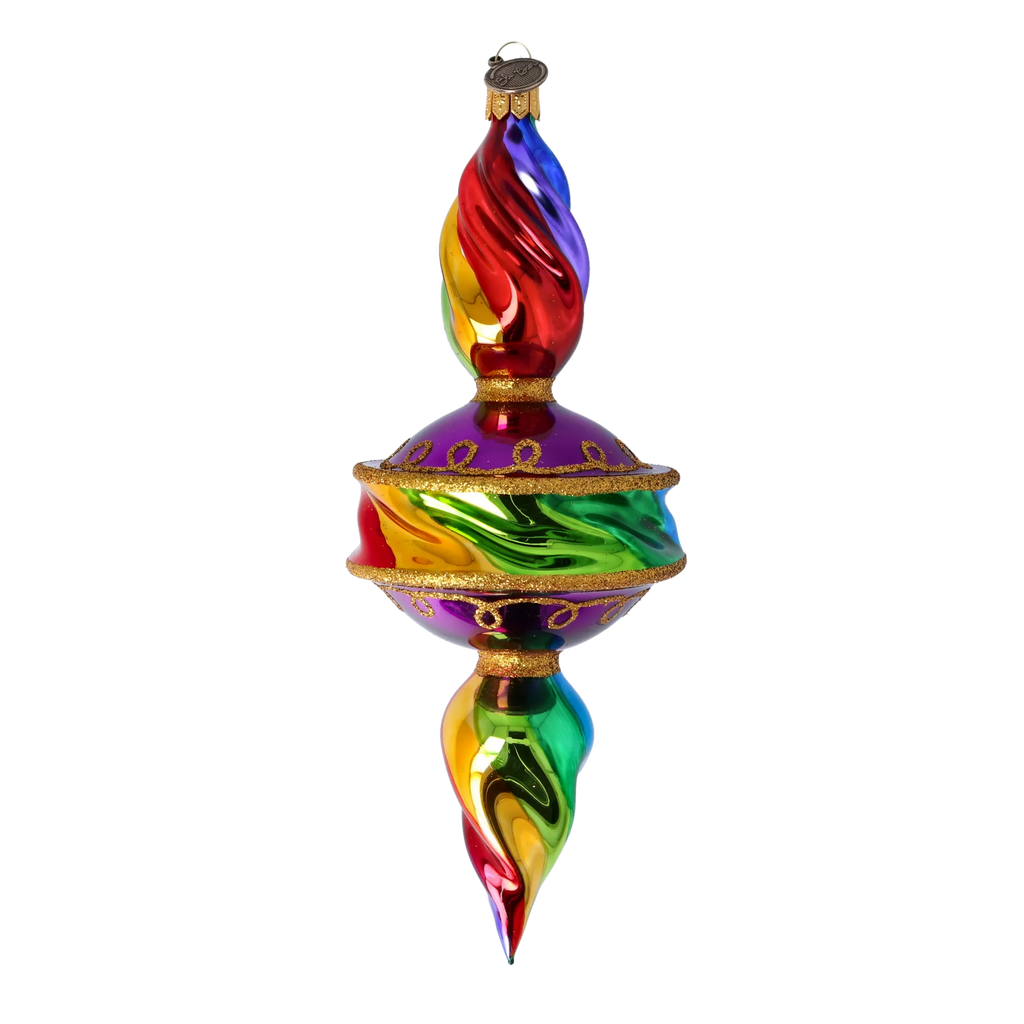 Vivid Rhapsody | Hand-Painted Glass Ornament | Blubom 2022-392