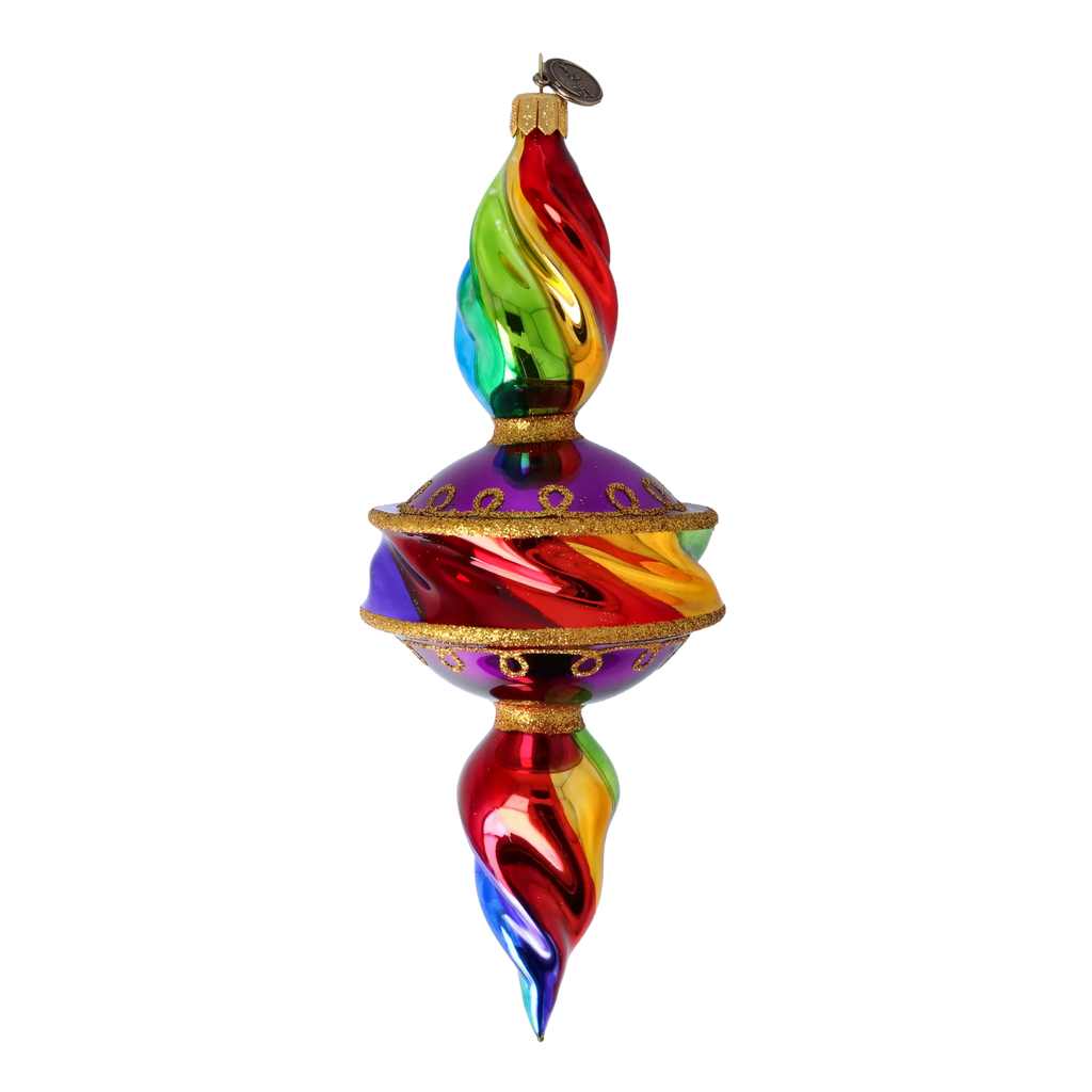 Vivid Rhapsody | Hand-Painted Glass Ornament | Blubom 2022-392