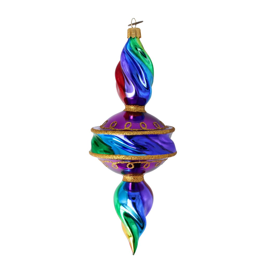 Vivid Rhapsody | Hand-Painted Glass Ornament | Blubom 2022-392