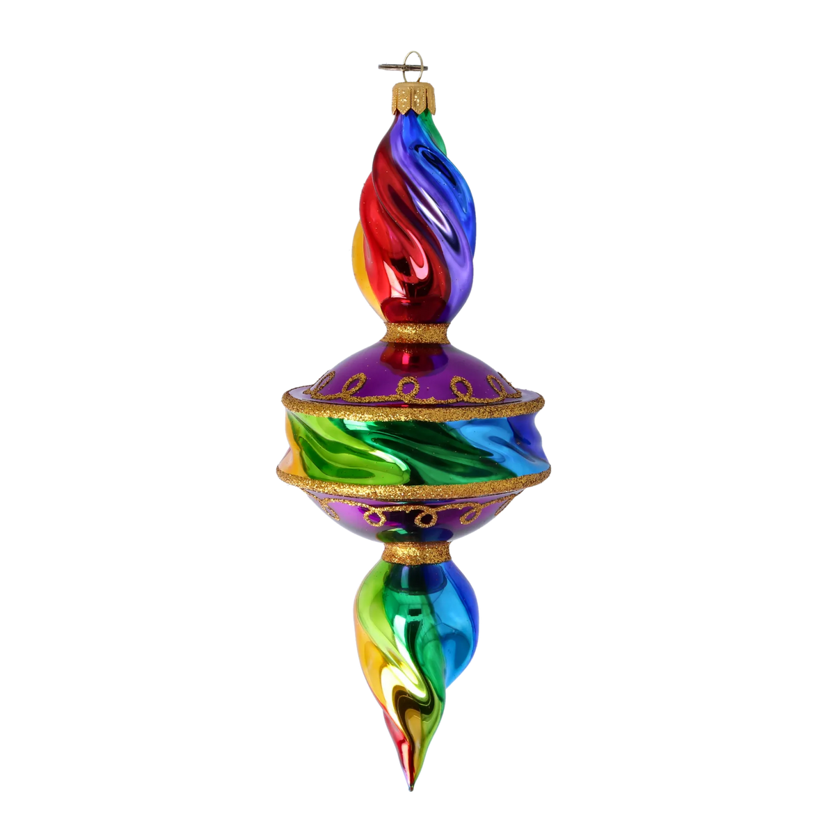 Vivid Rhapsody | Hand-Painted Glass Ornament | Blubom 2022-392