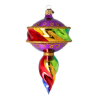 Amethyst Aurora Pulse | Hand-Painted Glass Ornament | Blubom 2022-393