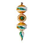 Gilded Emerald Aurora | Hand-Painted Glass Ornament | Blubom 2022-394
