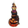 Dapper Midnight Sovereign | Hand-Painted Glass Ornament | Blubom 2022-398
