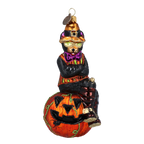 Dapper Midnight Sovereign | Hand-Painted Glass Ornament | Blubom 2022-398