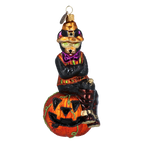 Dapper Midnight Sovereign | Hand-Painted Glass Ornament | Blubom 2022-398