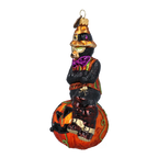 Dapper Midnight Sovereign | Hand-Painted Glass Ornament | Blubom 2022-398