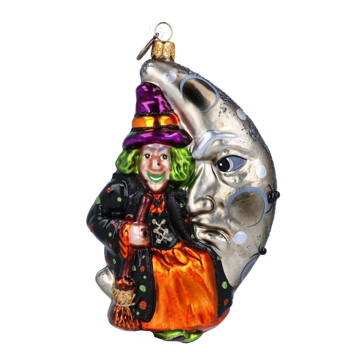 Cunning Midnight Voyager | Hand-Painted Glass Ornament | Blubom 2022-400