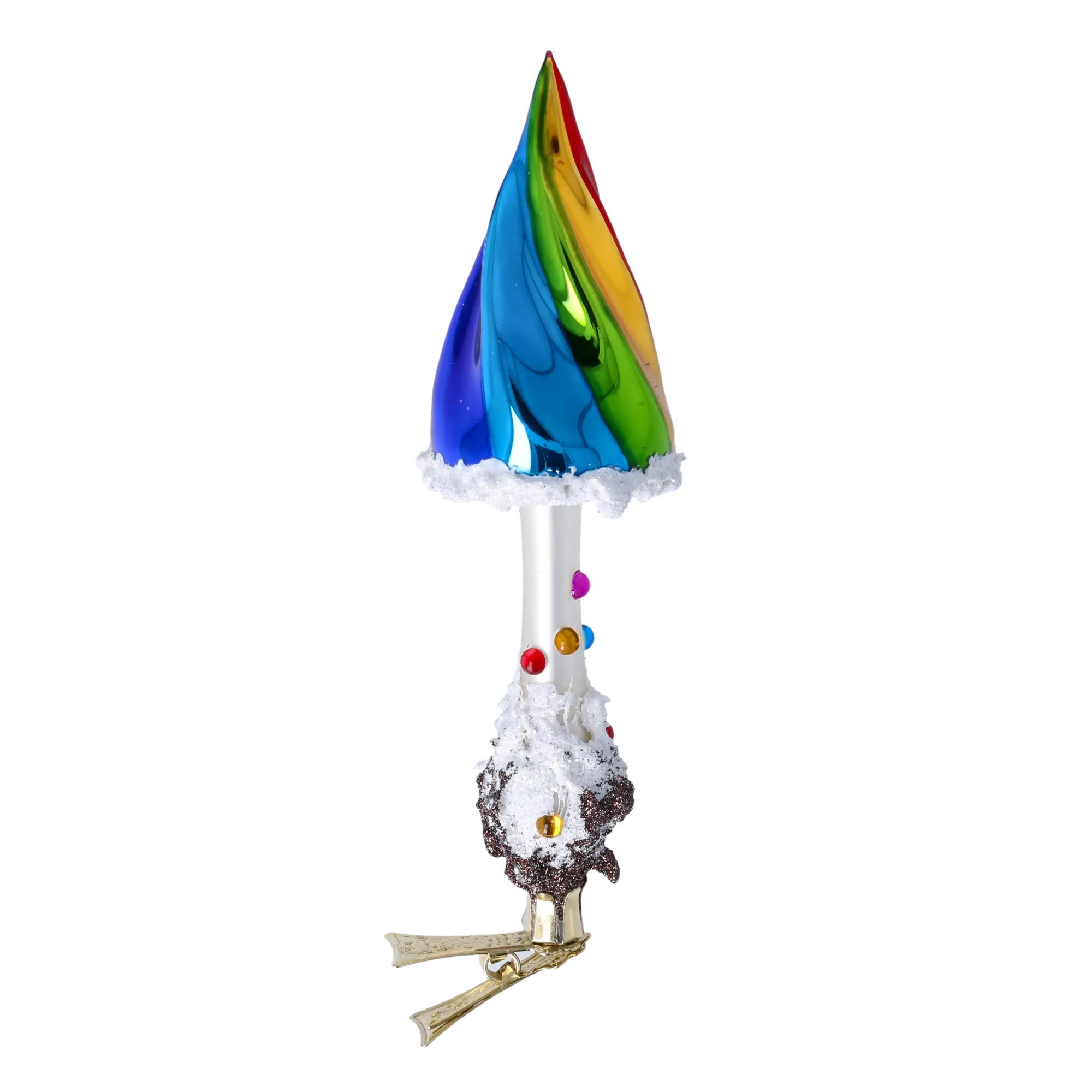 Vibrant Aurora | Hand-Painted Glass Ornament | Blubom 2022-405