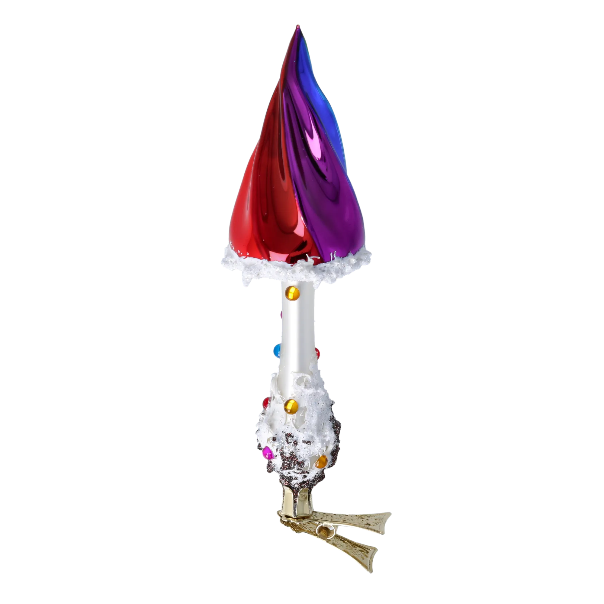 Vibrant Aurora | Hand-Painted Glass Ornament | Blubom 2022-405