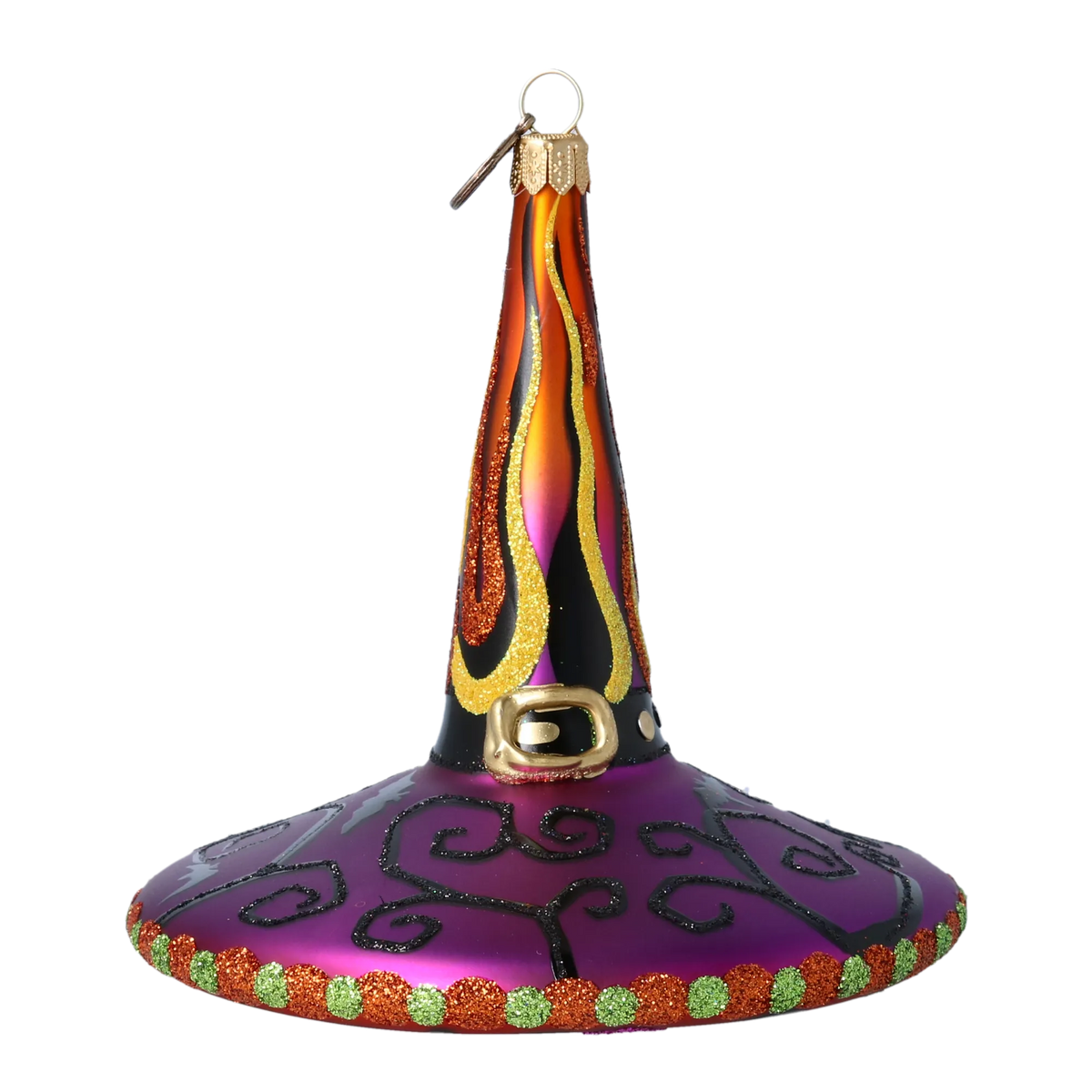 Enigmatic Revelry | Hand-Painted Glass Ornament | Blubom 2022-407