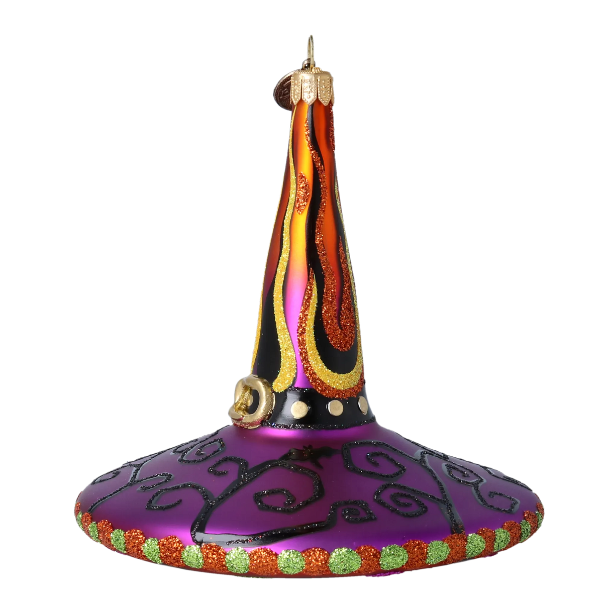 Enigmatic Revelry | Hand-Painted Glass Ornament | Blubom 2022-407