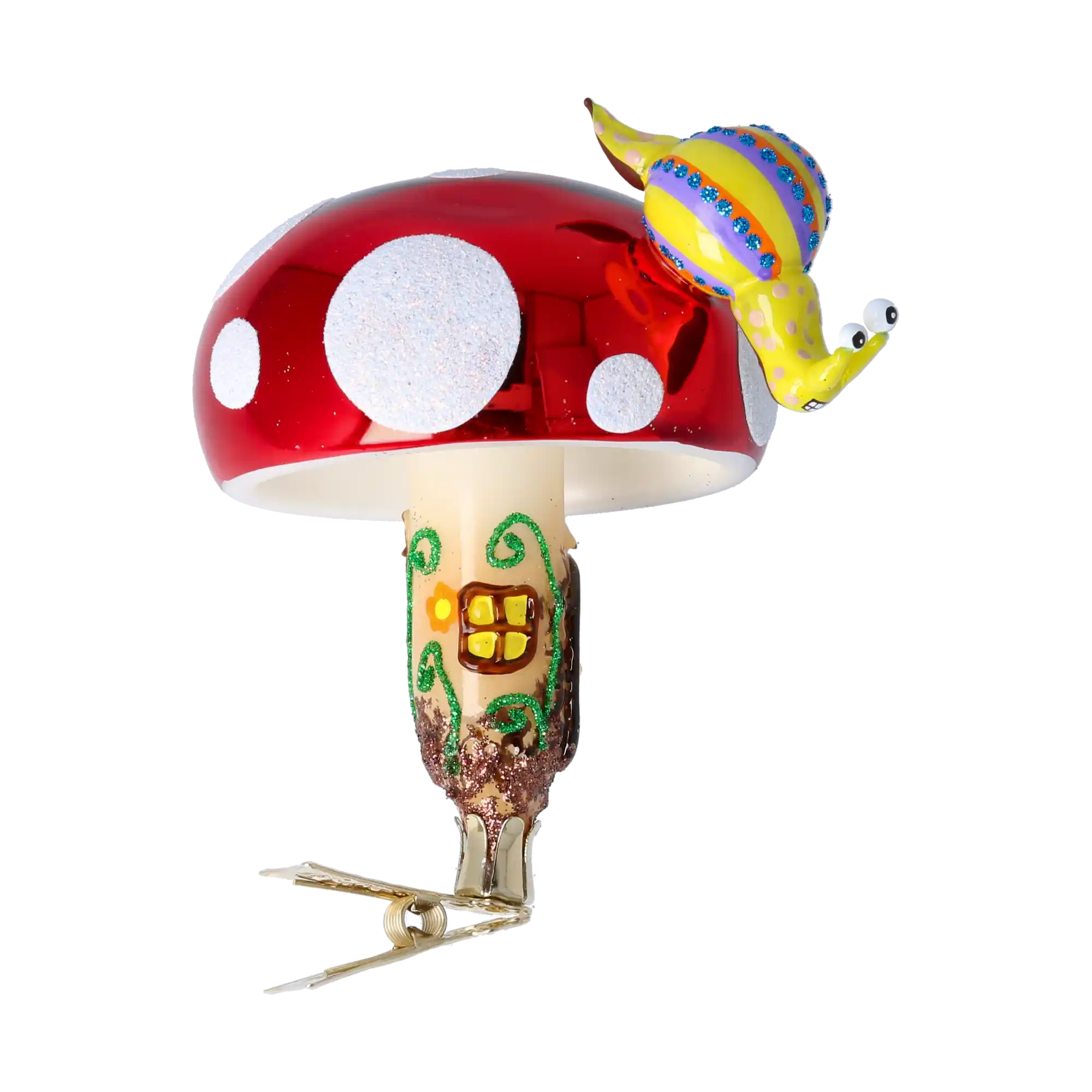 Mushroom house with snail