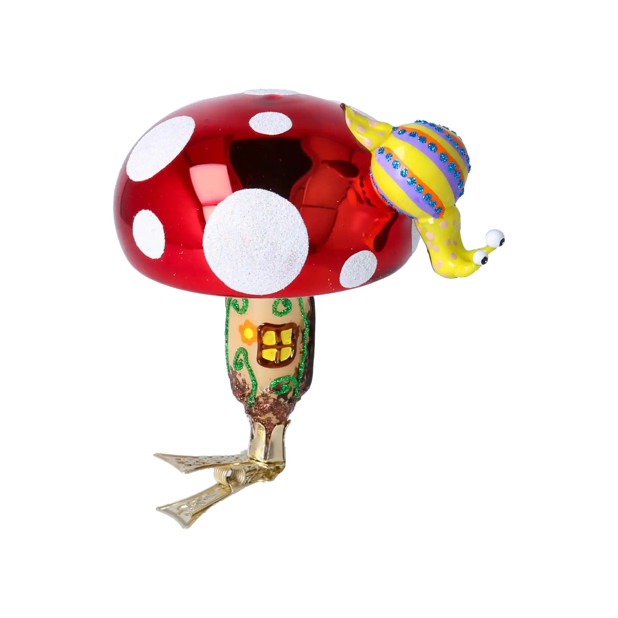 Mushroom house with snail