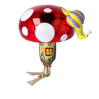 Patient Woodland Guest | Hand-Painted Glass Ornament | Blubom 2022-414
