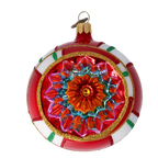 Scarlet Zenith Echo | Hand-Painted Glass Ornament | Blubom 2022-416